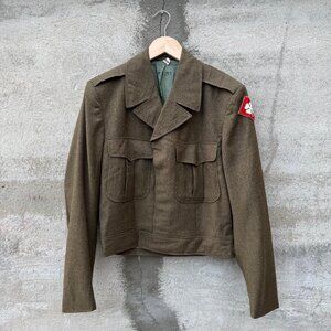 50's US Military Brown Wool Officer Jacket
